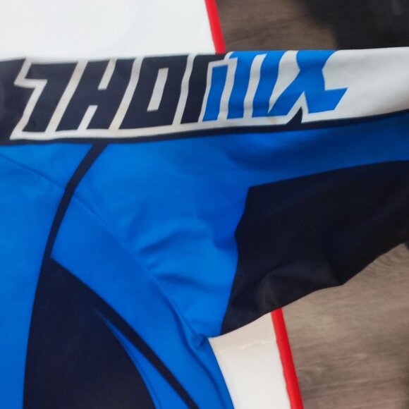 Thor MX Phase motocross jersey blue with graphic design men's size L - Picture 10 of 13
